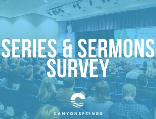 Series & Sermons Survey 2020