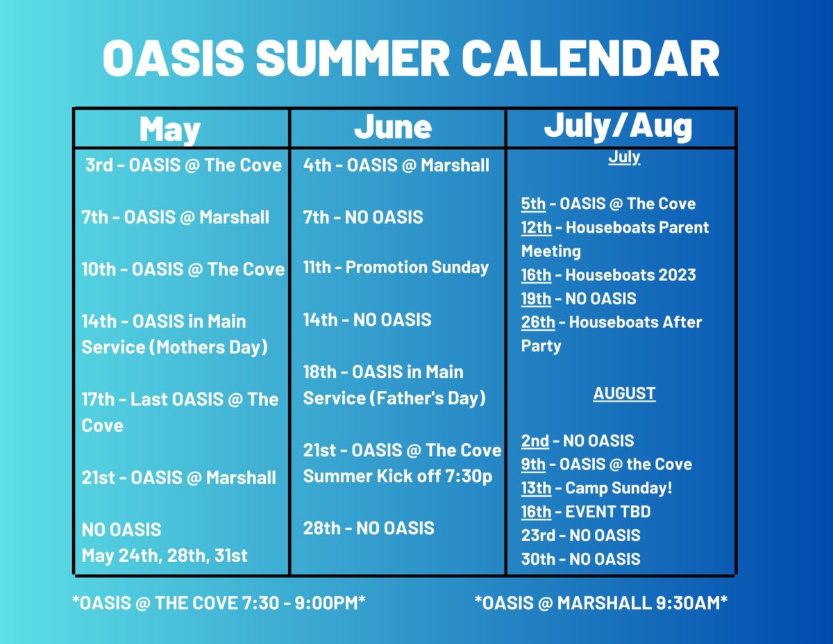 Oasis Calendar 2025